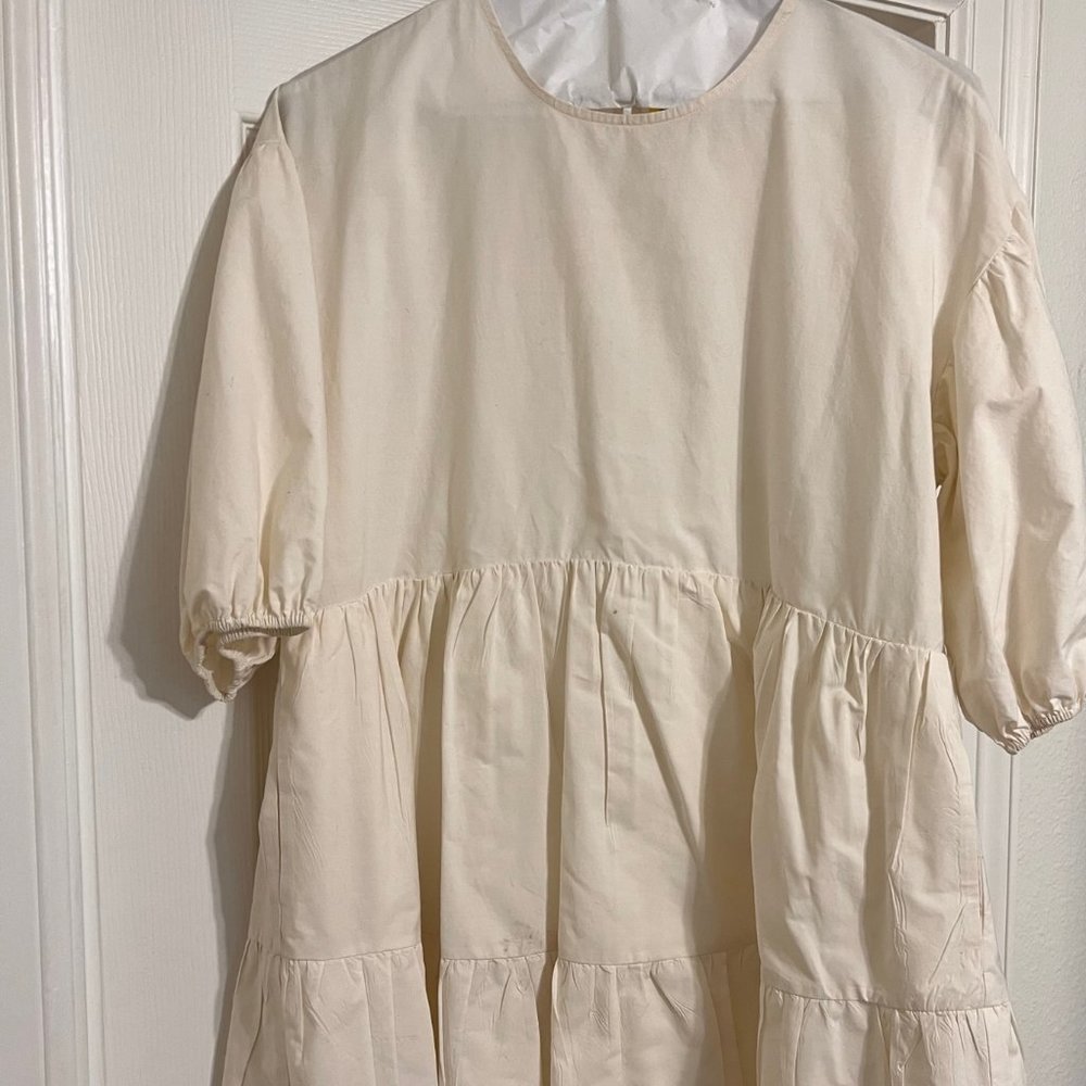 White Boho Summer Dress
